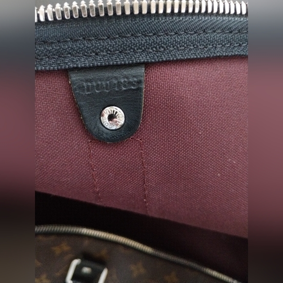 LOUIS VUITTON Keepall Bandouliere 55 Travel Duffle Bag Monogram Macassar . - Picture 6 of 14